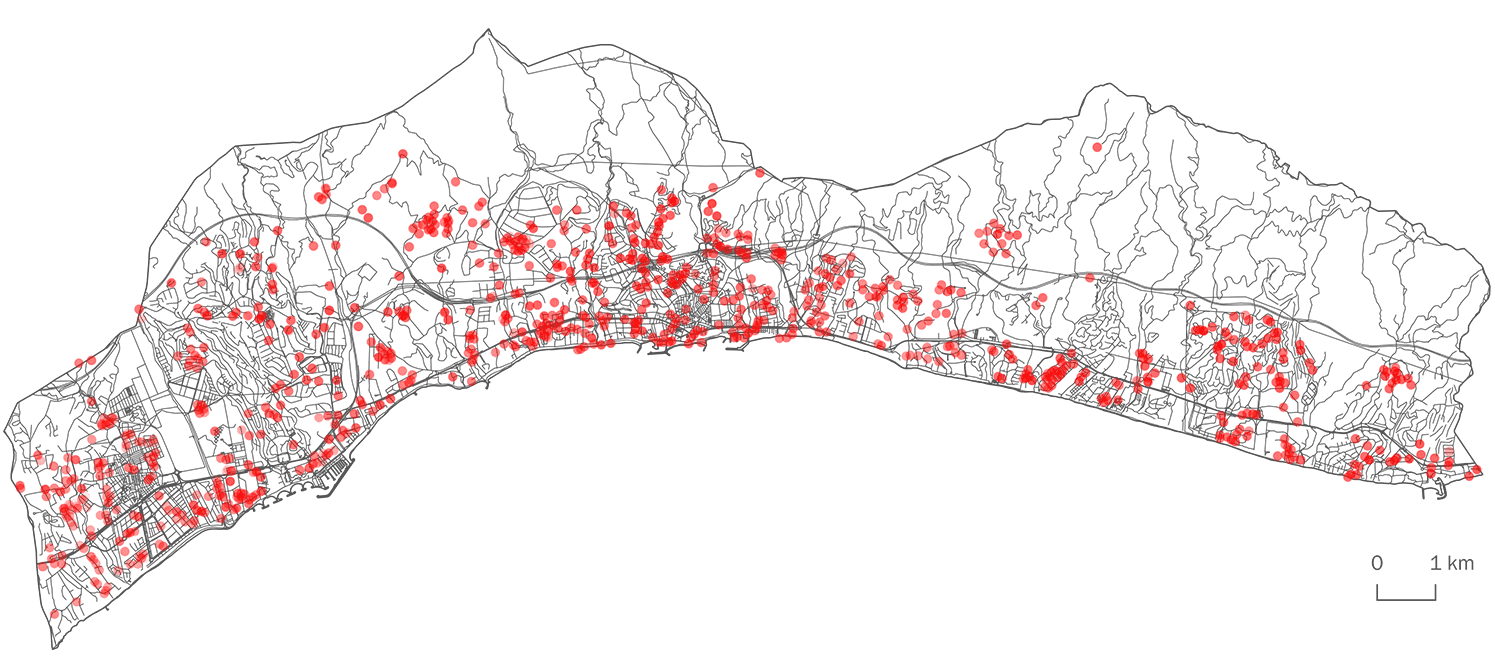 mapa viviendas irregulares en Marbella